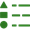 A green symbols on a black background

Description automatically generated
